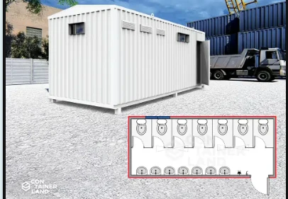 Baño 7 Lavamanos y 7 WC en arriendo — RENTACONT